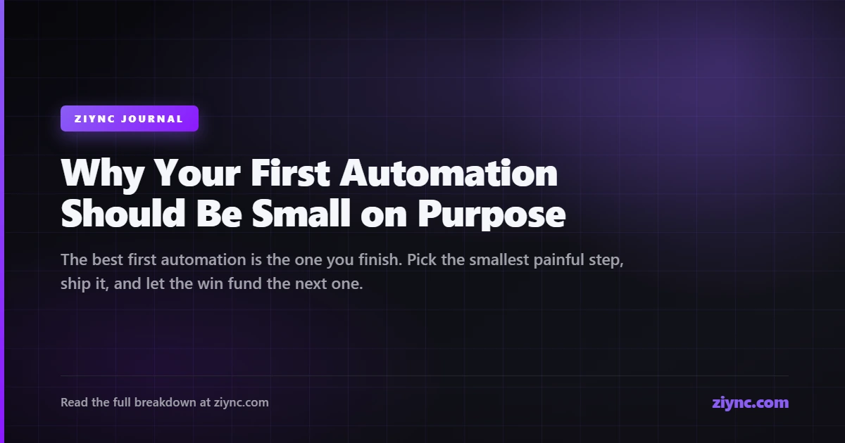 A simple process flow diagram narrowing from many tasks into one automated pipeline